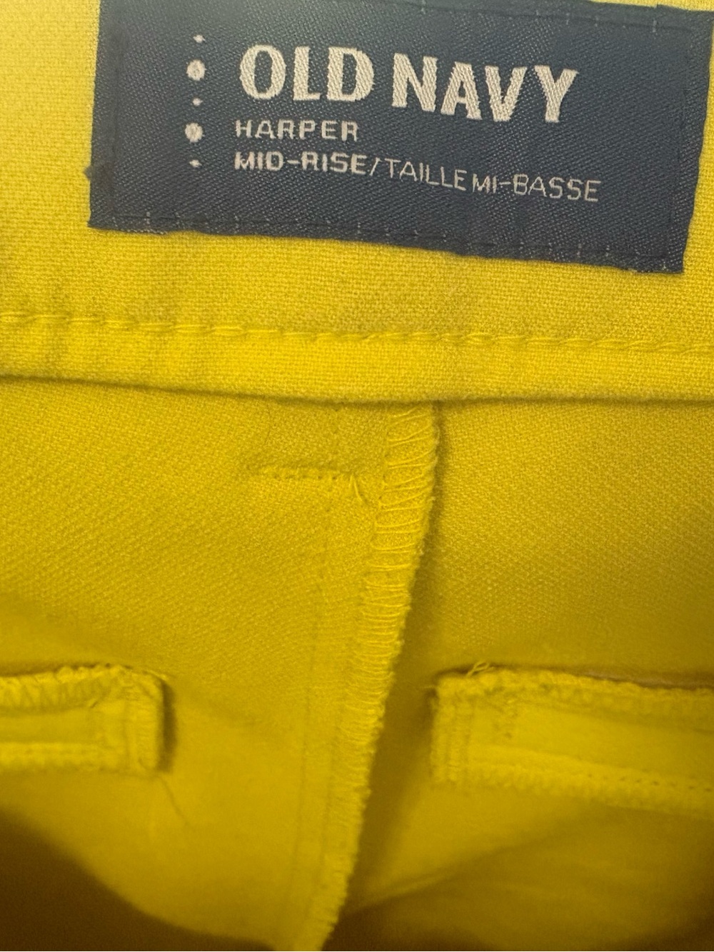 NWT Old Navy Harper Chartreuse Reg. Crop Chinos | Size 0 - Picture 5 of 8